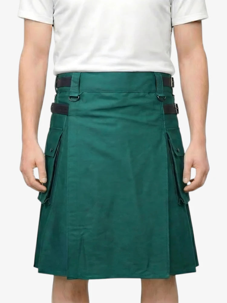 Falda Escocesa Híbrida Verde Utility