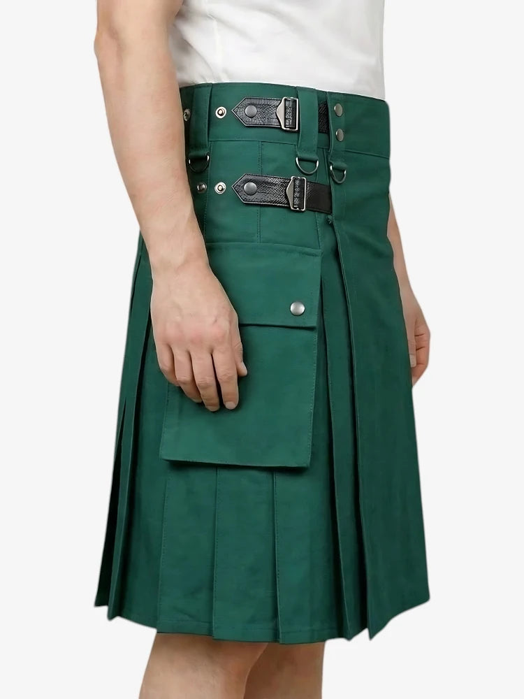 Falda Escocesa Híbrida Verde Utility