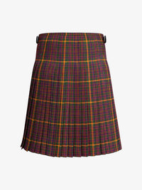 Plaid kilt on a white background