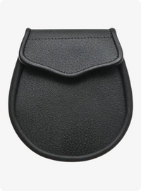 Hand Made Black Leather Sporran