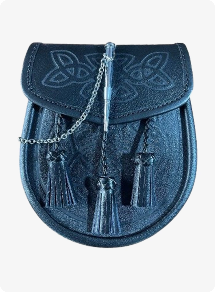 Hand Made Premium Black Leather Sporran