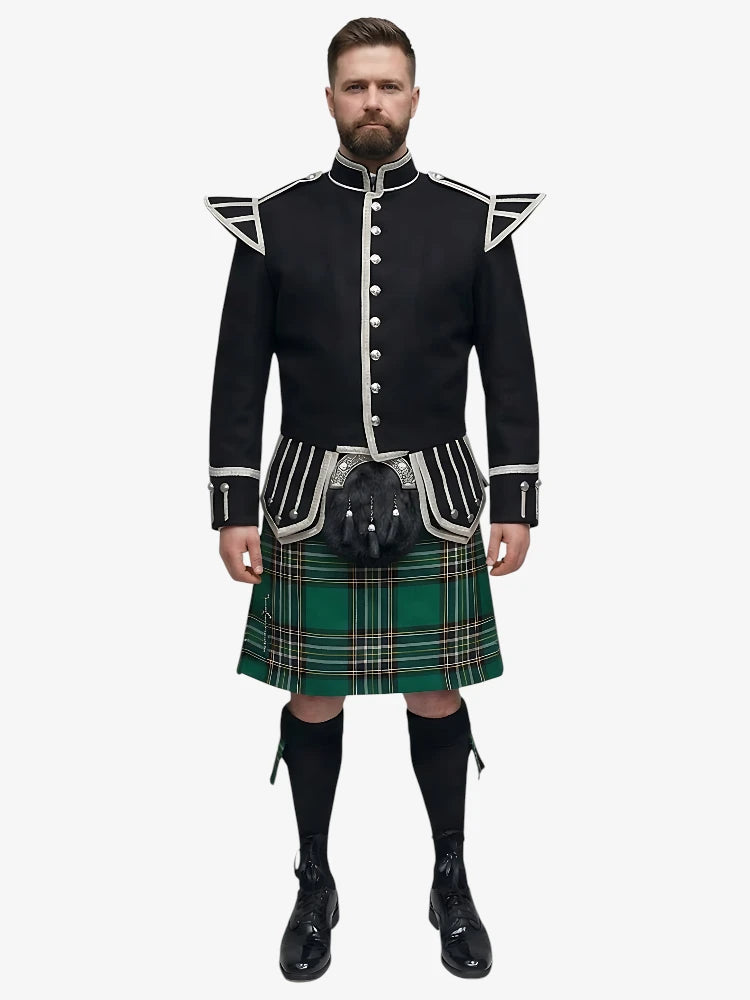 Conjunto Kilt Doublet en tartán Irish National