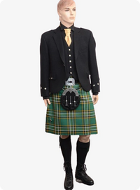 Irish National Tartan Kilt Outfit