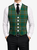 Irish National Tartan Waistcoat Front