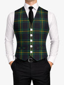 Johnstone Tartan Waistcoat Front