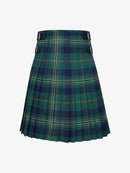 Green plaid kilt on a white background
