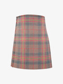 Plaid kilt on a white background