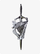 Lady Harp Sword Kilt Pin