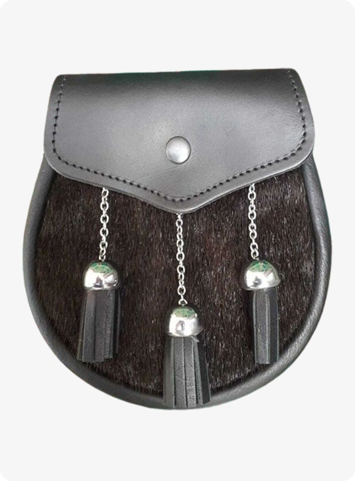 Custom Made Leather Sealskin Sporran