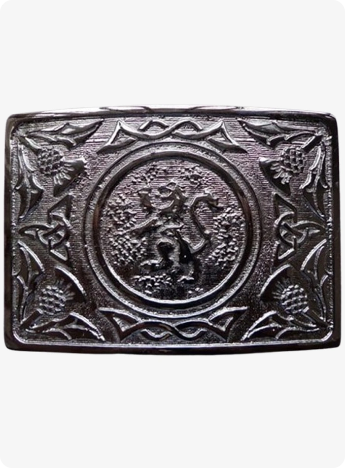 Custom Made  Lion Rampant Enamel Belt Buckle