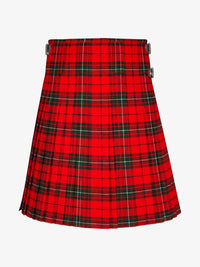 Red plaid kilt on a white background