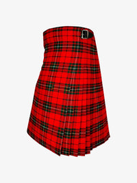 Red plaid kilt on a white background