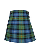 Plaid kilt with a white background