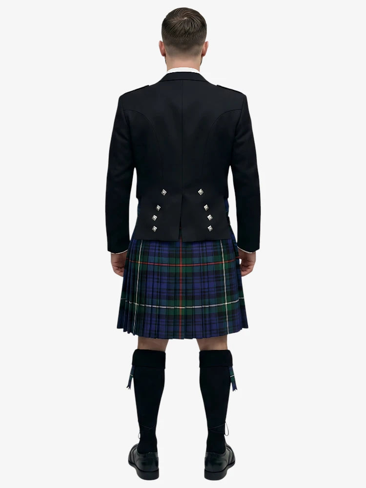Conjunto de Kilt Prince Charlie en Tartan Mackenzie