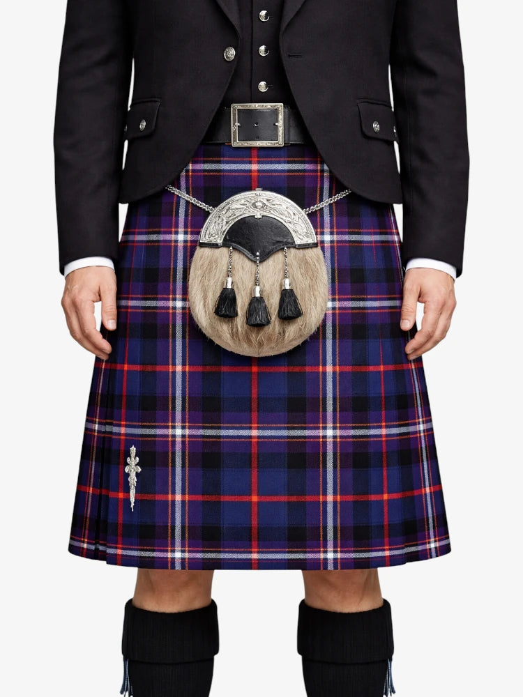 Masonic Tartan Kilt Model Front