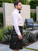 Kilt Utility Gótico Negro Premium Hecho a Medida
