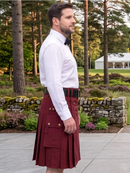 Kilt Utility Clásico Color Burdeos Hecho a Medida