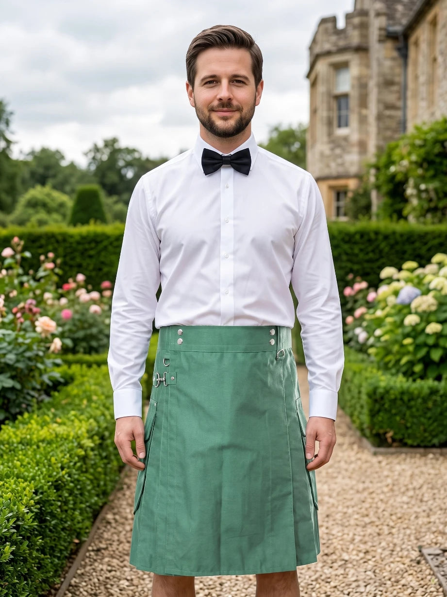 Kilt Utility Verde Hecho a Medida