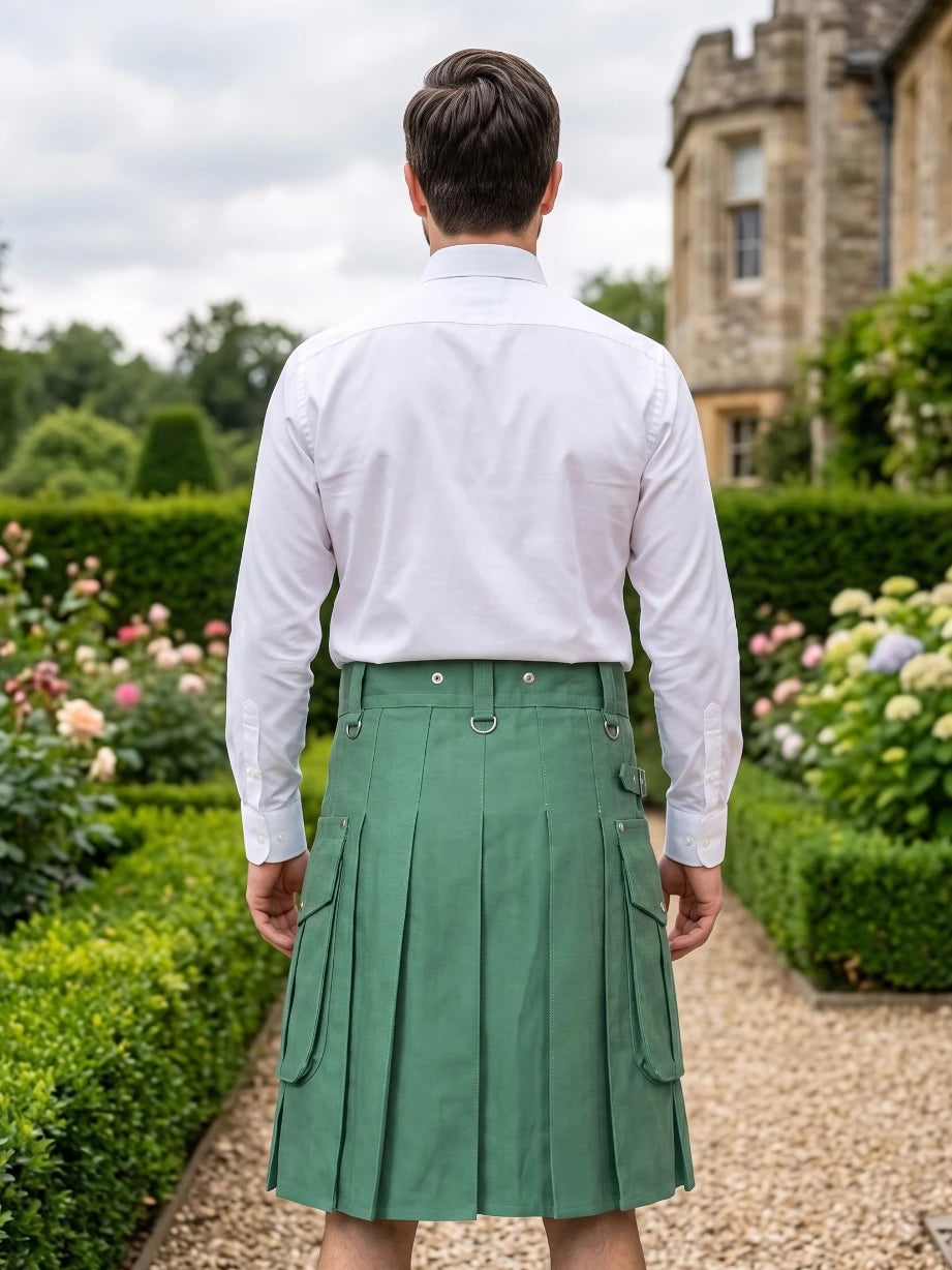 Kilt Utility Verde Hecho a Medida