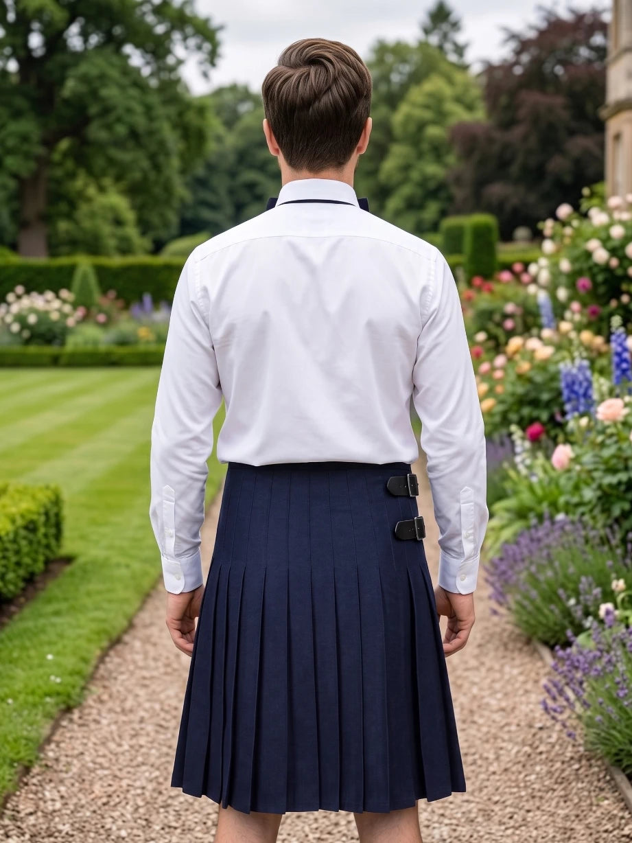 Kilt utilitario con bandera de Escocia hecho a medida