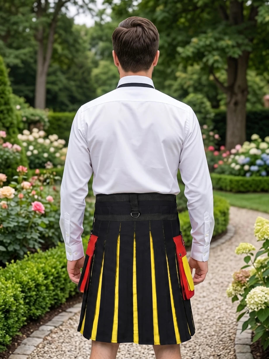 Kilt utilitario patriótico con bandera alemana hecho a medida