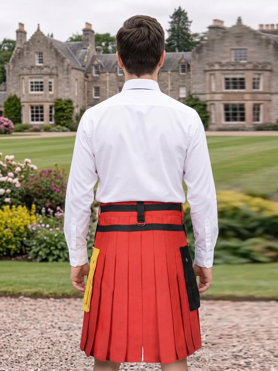 Kilt utilitario con bandera alemana hecho a medida