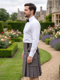 Kilt Escocés Gris Utility Hecho a Medida