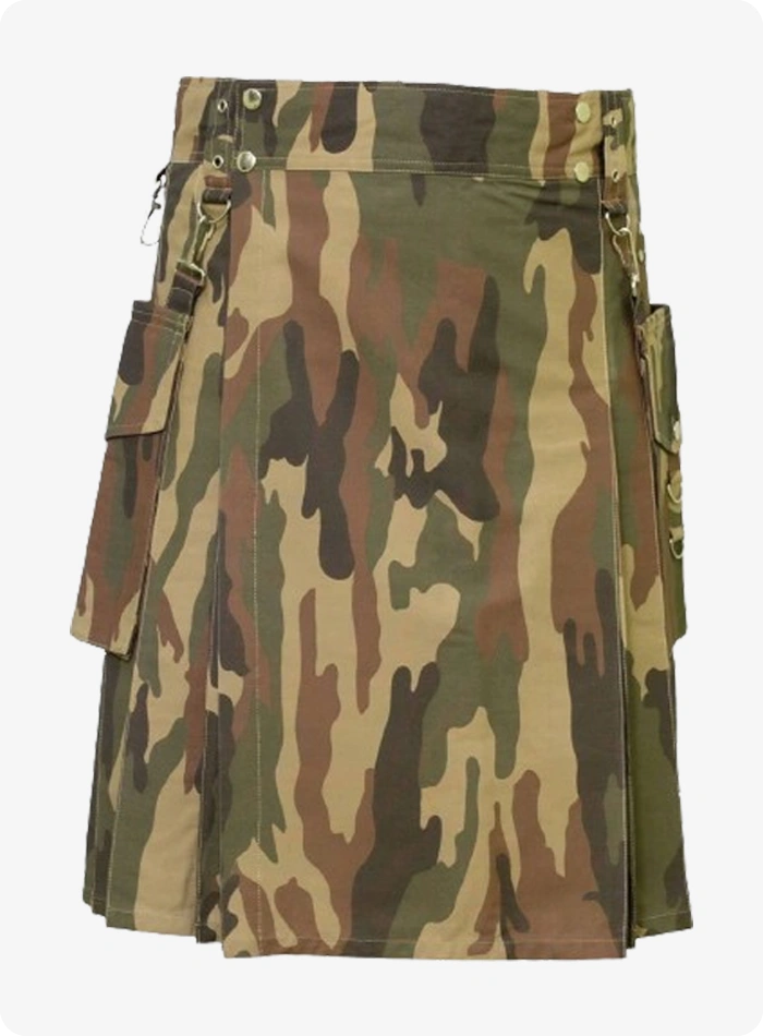 Handmade Military Camo Tactical Kilt