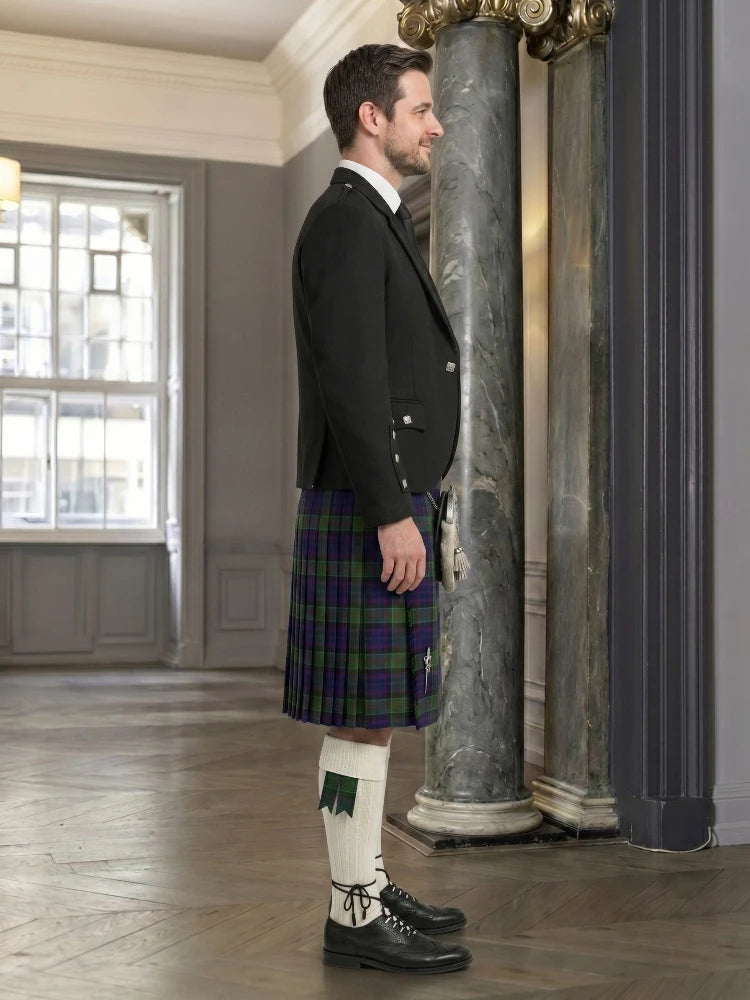 Newman Tartan Kilt And Argyle Jacket Outfit