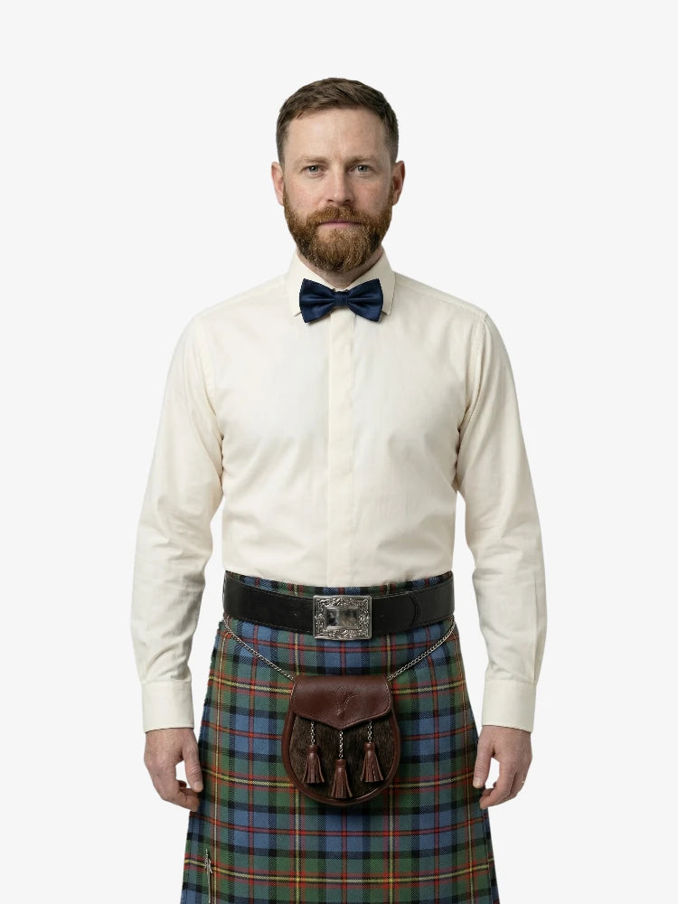 Camisa blanca formal de boda de calidad premium