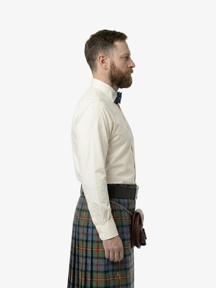 Camisa blanca formal de boda de calidad premium