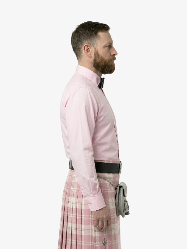 Camisa rosa hecha a medida