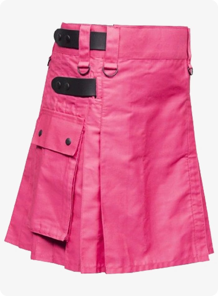 Custom Made Pink Women's Utility Kilt