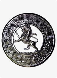 Rampant  Lion Kilt Fly Plaid Brooch