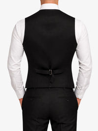 Ramsay Blue Tartan Waistcoat Back