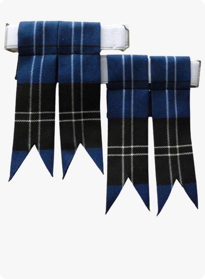 Premium Quality Ramsay Tartan Kilt Flashes