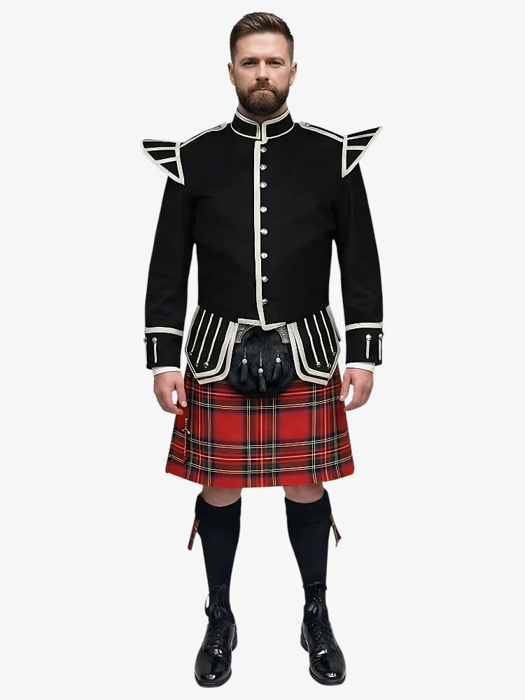 Conjunto Kilt Doublet en tartán Royal Stewart