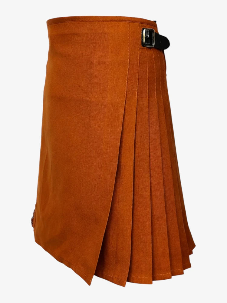 Saffron Tartan Kilt Left Side