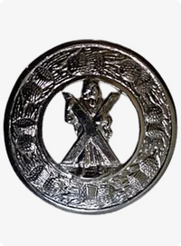 Saint Andrew Kilt Fly Plaid brooch