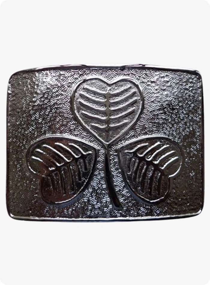 Custom Made Shamrock Kilt Belt Buckle