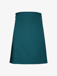 Teal kilt on a white background