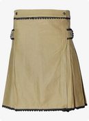 Stylish Brown Women’s Utility Kilt