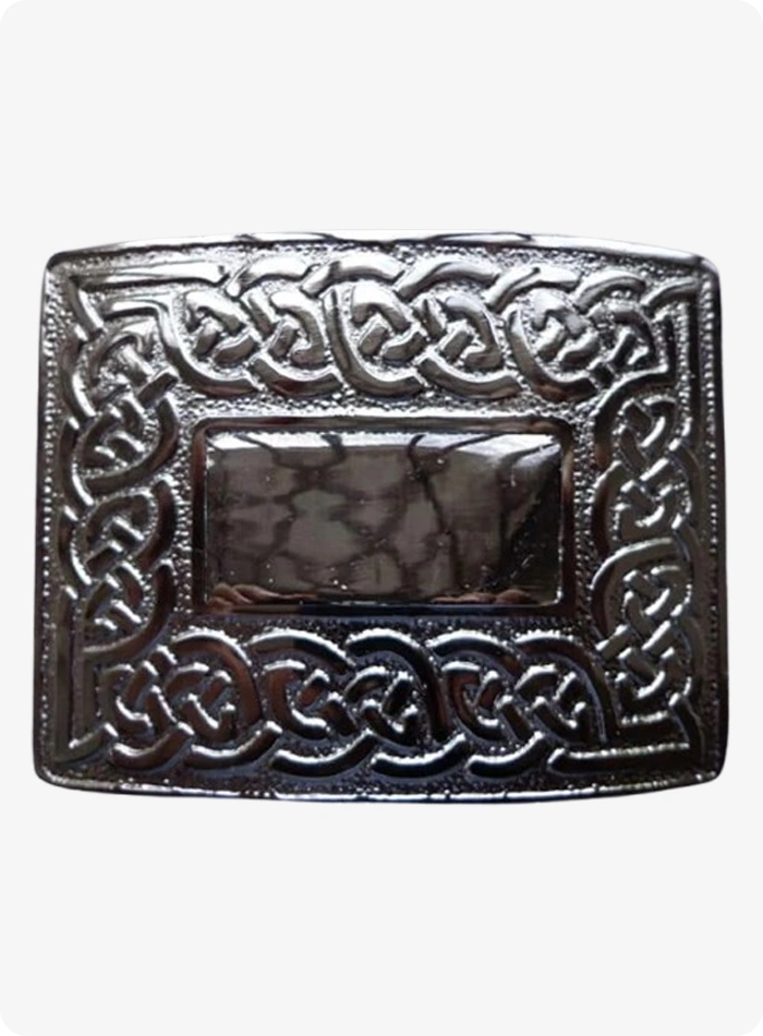Custom Made Thistle Celtic Knot Kilt Belt Buckle