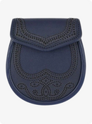 Traditional Scottish Black Leather Sporran