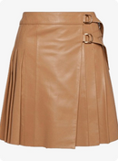 Traditional Scottish Brown Women Leather Kilt