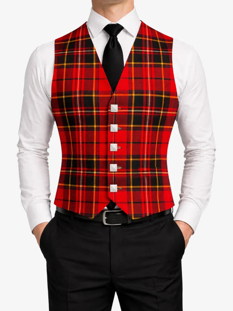 Wallace Tartan Waistcoat Front