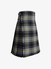 Plaid kilt with a white background