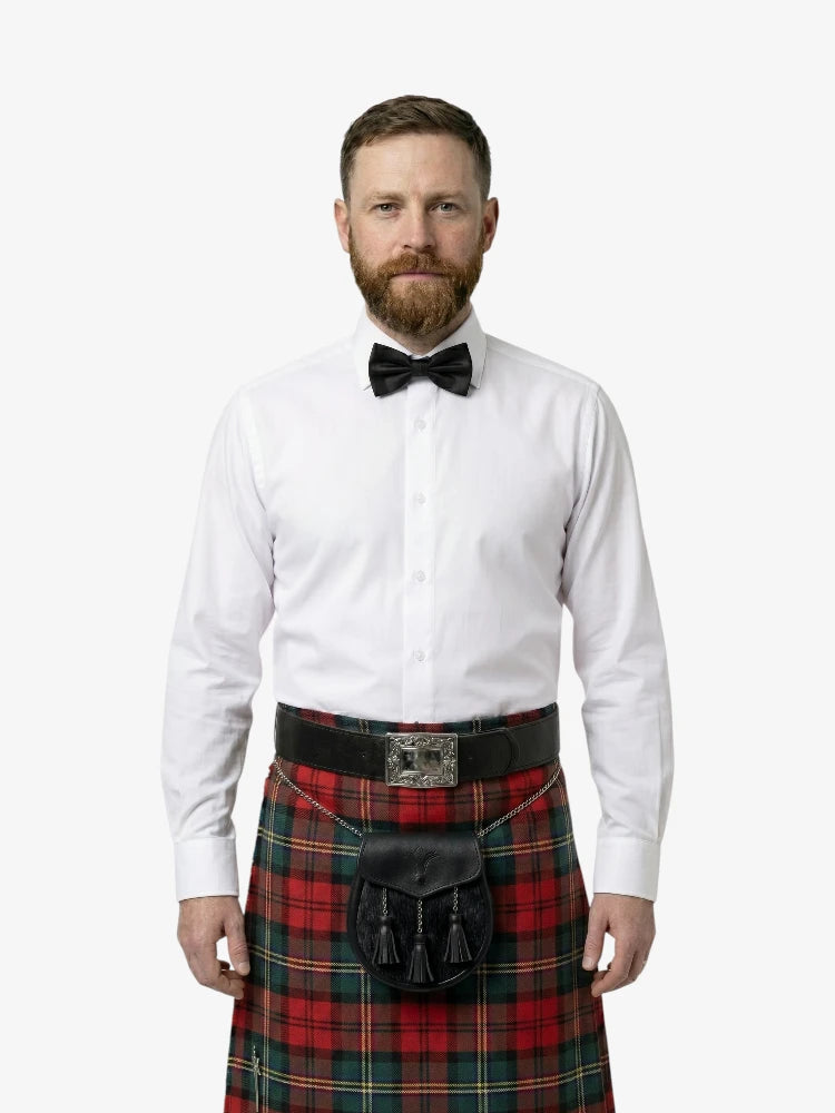 Camisa blanca de vestir de calidad premium