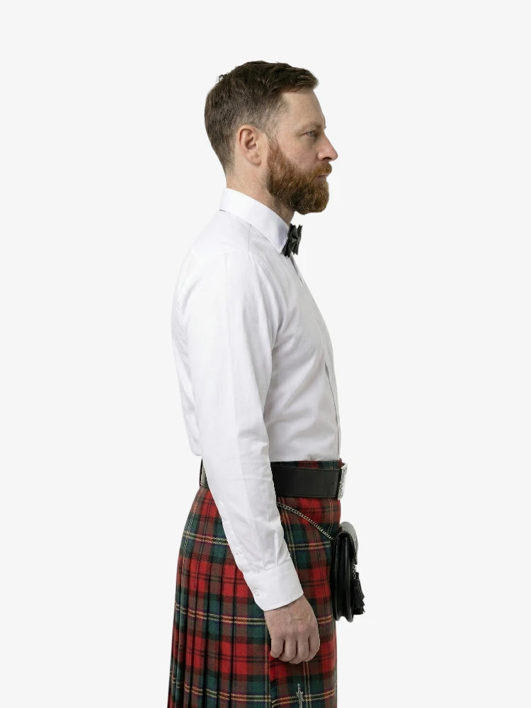 Camisa blanca de vestir de calidad premium