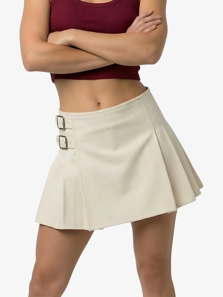 Kilt de Lana Blanco para Mujer